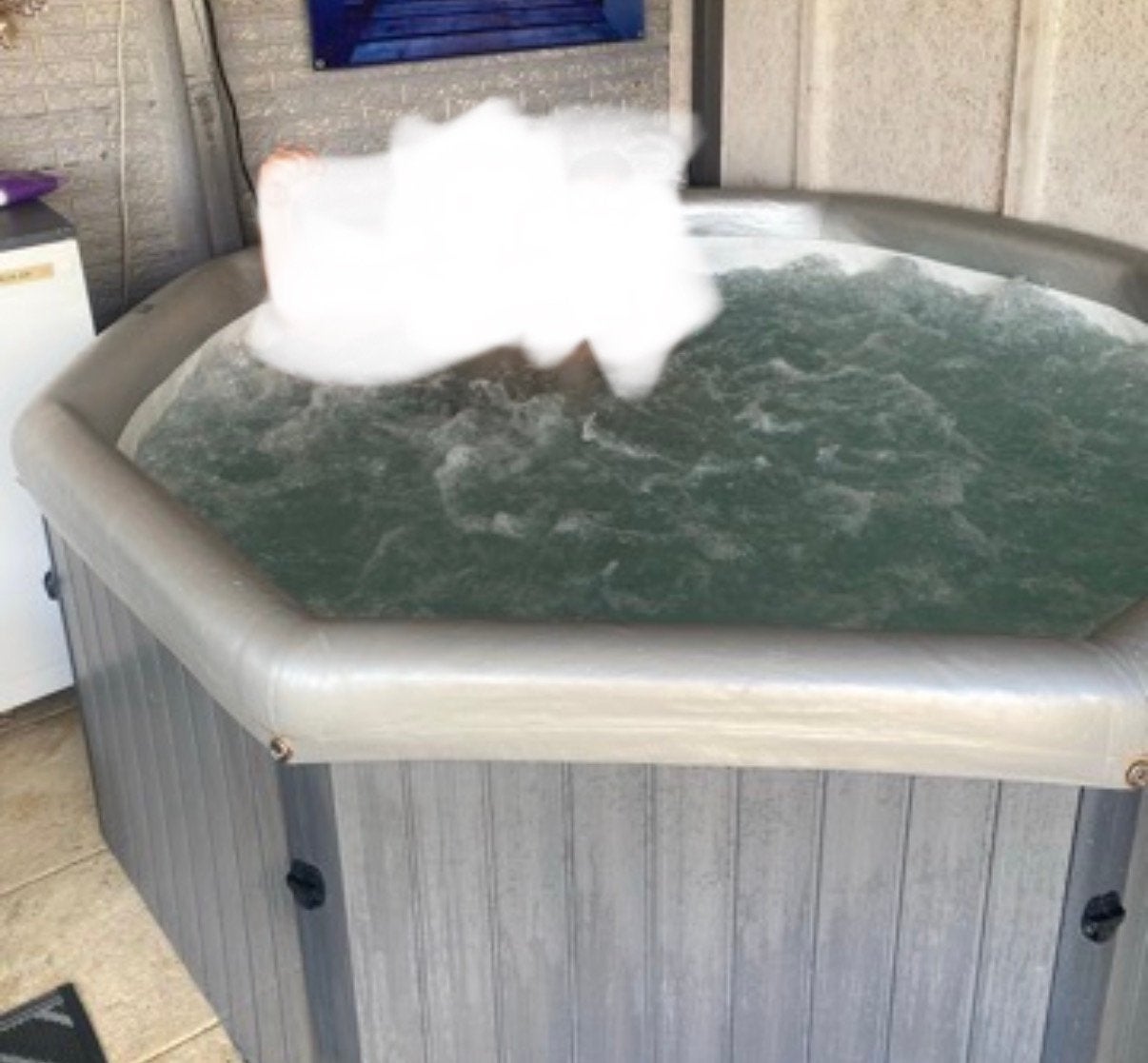 Jacuzzi mspa Tuscany, Ophalen, Zo goed als nieuw, Filter, Opblaasbaar