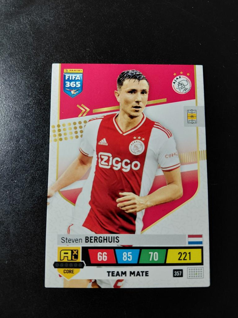 Steven berghuis (afc ajax) panini, Ophalen of Verzenden, Nieuw, Ajax, Poster, Plaatje of Sticker