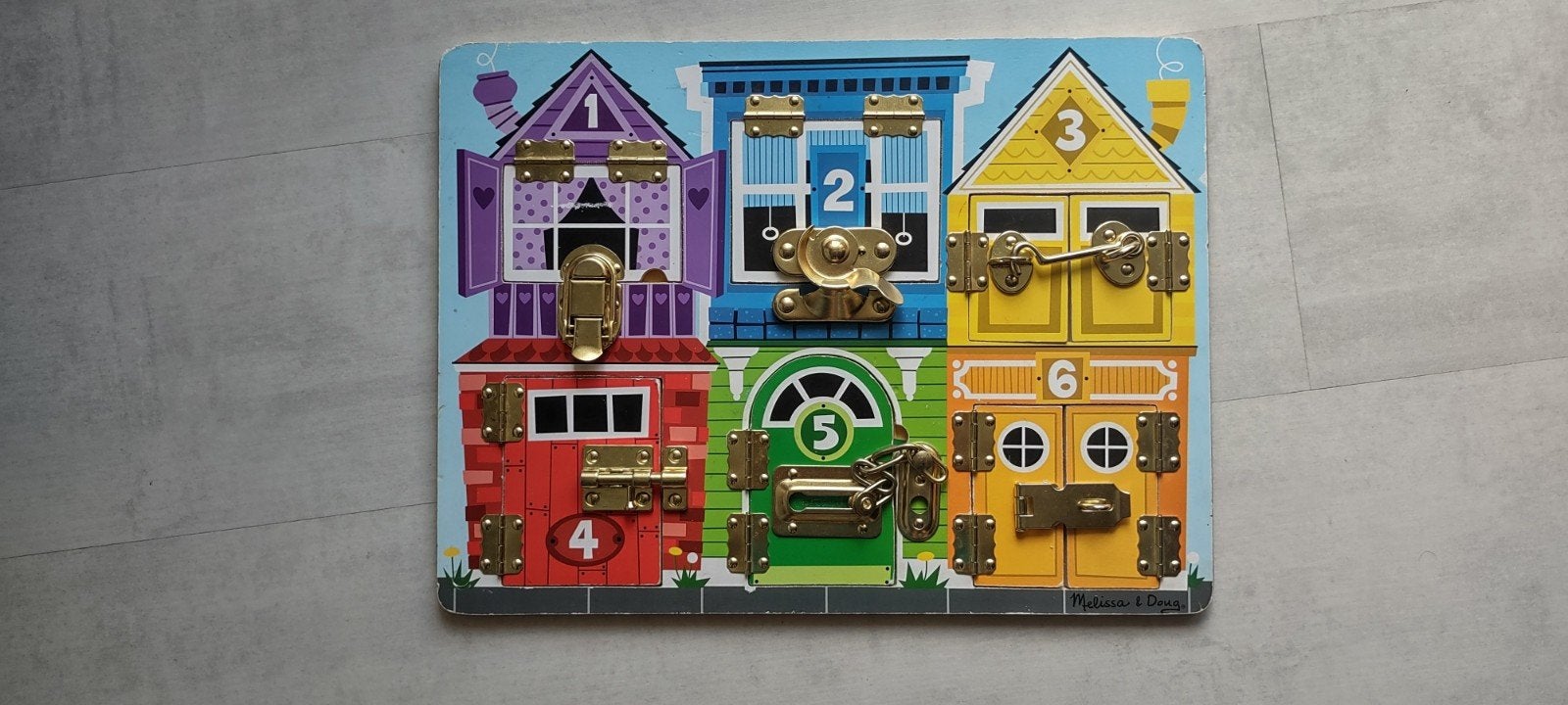 Houten Melissa en Doug Activity sloten en grendels, Ophalen of Verzenden