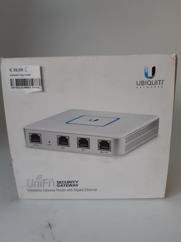 Ubiquti security gateway router met gigabit Ethernet, Ophalen of Verzenden, Zo goed als nieuw