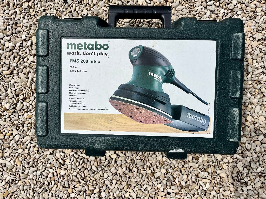 Metabo FMS 200 INTEC Vlakschuurmachine, Ophalen of Verzenden, Gebruikt, Minder dan 600 watt, Vlakschuurmachine