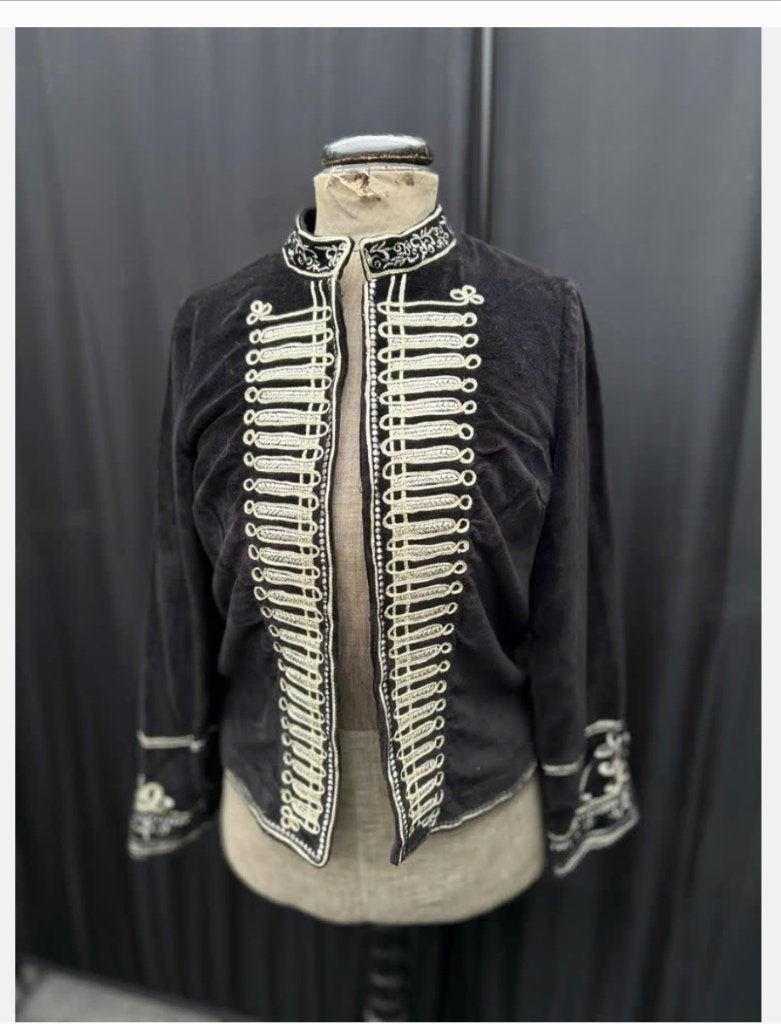 Nieuw jasje “lakei Napoleon look” zwart met goud, maat S, Zwart, Nieuw, Ophalen of Verzenden, X