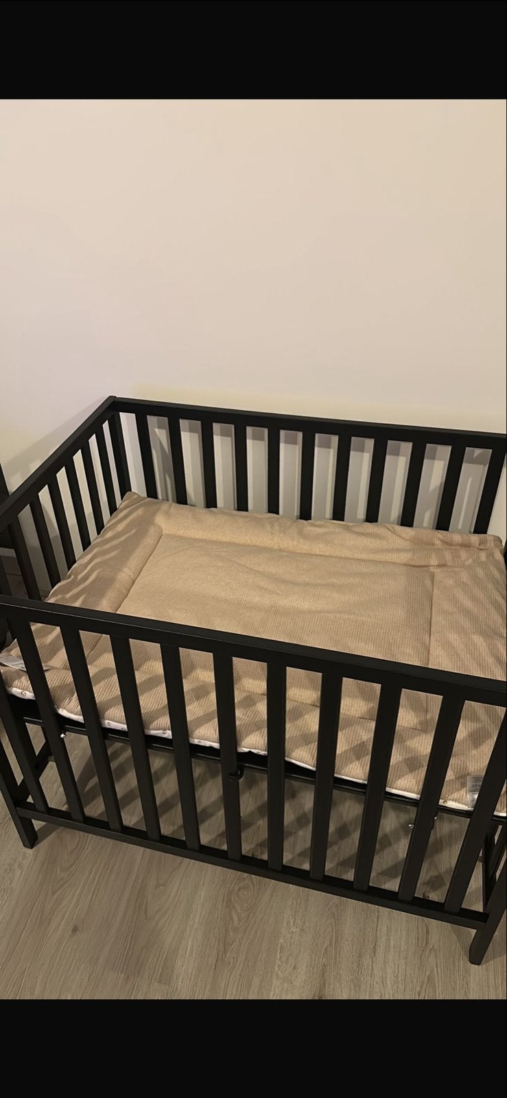 Prenatal Zwarte Box met Dik Matras en Hoezen, Ophalen, Gebruikt, Vierkant, Boxkleed