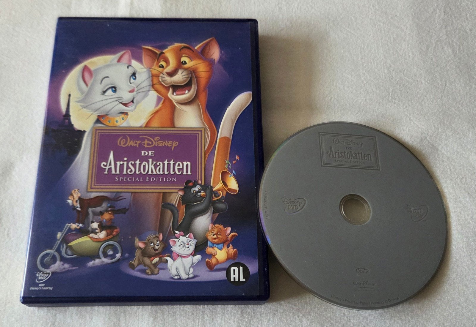 Walt Disney De Aristokatten Dvd Cartoon/Animatie, Alle leeftijden, Ophalen of Verzenden, Zo goed als nieuw, Europees