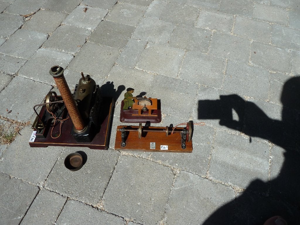 DOLL & CIE STOOMMACHINE uit: 1920 !!! INCL. ACCESOIRES, Antiek en Kunst, Antiek | Speelgoed, Ophalen of Verzenden
