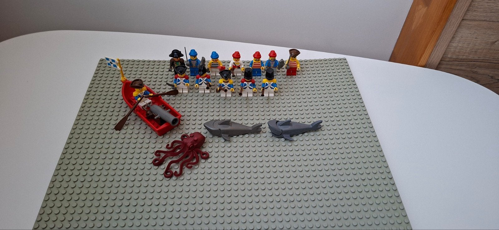 Lego Piraten en Soldaten Set met Boot en Dieren, Gebruikt, Lego, Minifiguur, Pirates