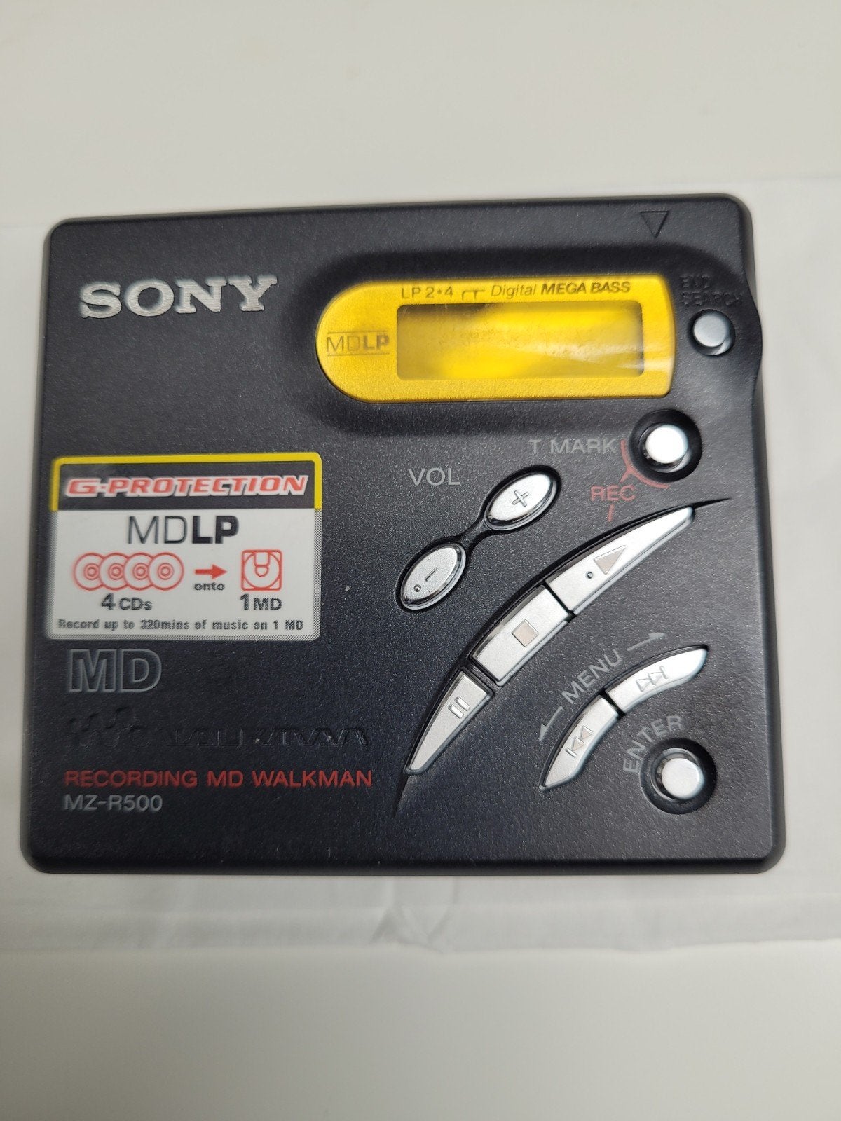 Sony MZ-R500 MD Walkman met G-Protection en MDLP, Ophalen of Verzenden, Minidisc-recorder