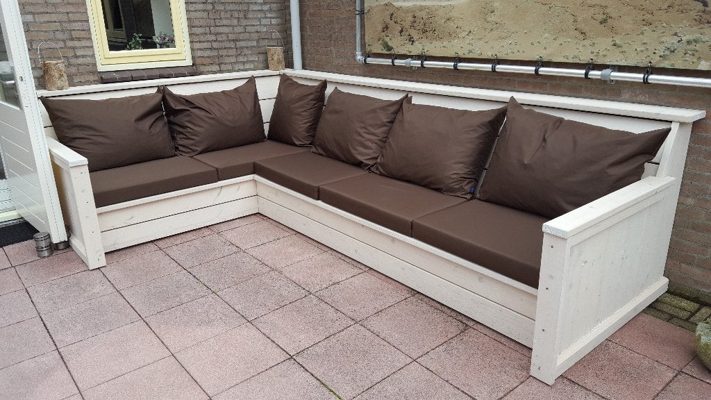 lounge kussens, Tuin en Terras, Ophalen, Kunststof, 6 zitplaatsen, Zo goed als nieuw
