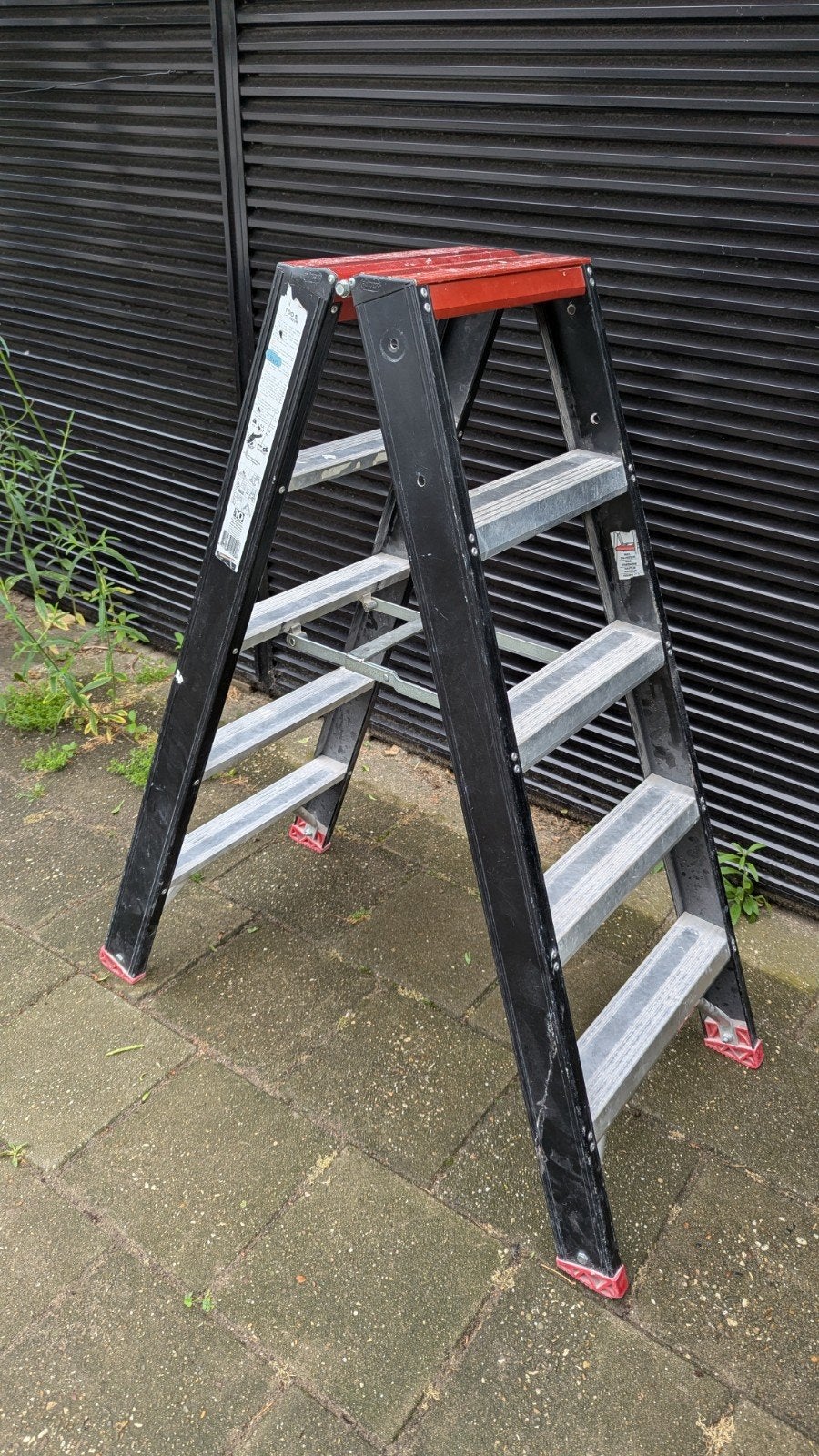 Altrex Taurus TDO5 en Falco FDO3 dubbel oploopbare trappen, Ophalen, Trap, Zo goed als nieuw, Opvouwbaar of Inschuifbaar