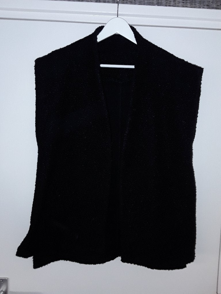 Circle of Trust Zwarte Bouclé Bodywarmer Vest Maat Large, Zwart, Maat 42/44 (L), Nieuw, Ophalen of Verzenden