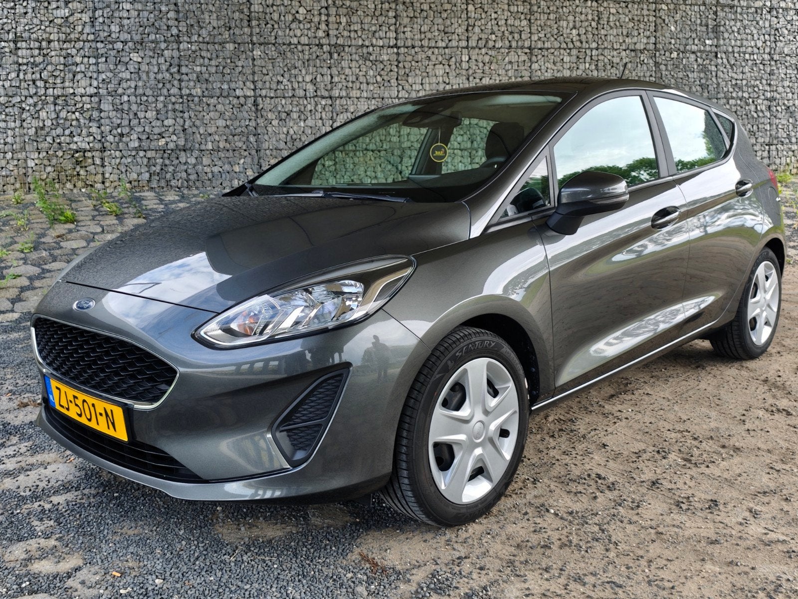 Ford Fiësta 1.1 85pk 5dr 2019 Grijs + CarPlay, Auto's, Voorwielaandrijving, 49 €/maand, Origineel Nederlands, Handgeschakeld