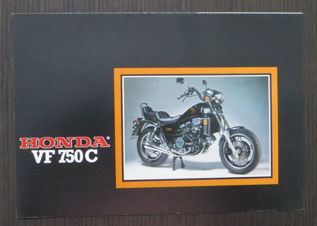 Folder Honda VF 750 C / V 45 Magna - ca. 1982 - 4 blz (Ned.), Verzenden, Honda