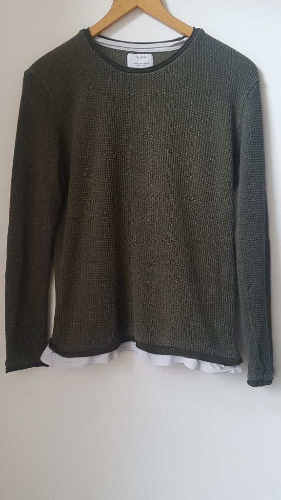 Bershka vest, maat M Leger groen, Ophalen of Verzenden, Nieuw, Maat 38/40 (M), Groen
