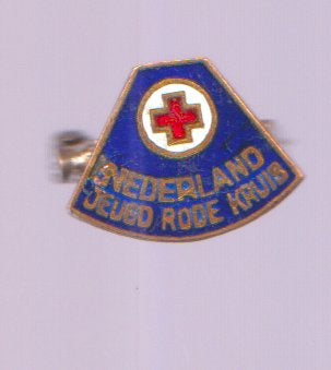 Vintage broche jeugd rode kruis nederland. emaille, Verzenden, Zo goed als nieuw, Overige onderwerpen