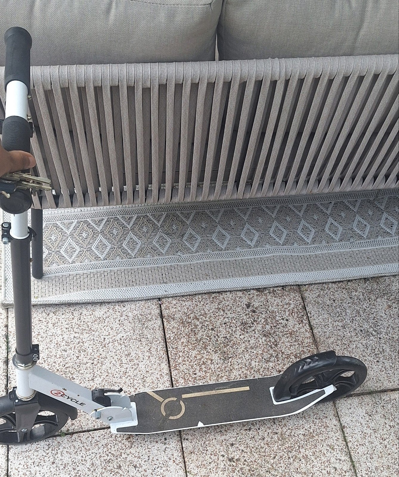 2CYCLE Step - Wit/Zwart, Gebruikt, Fietsen en Brommers, Steps, Ophalen of Verzenden, Gebruikt, Gewone step