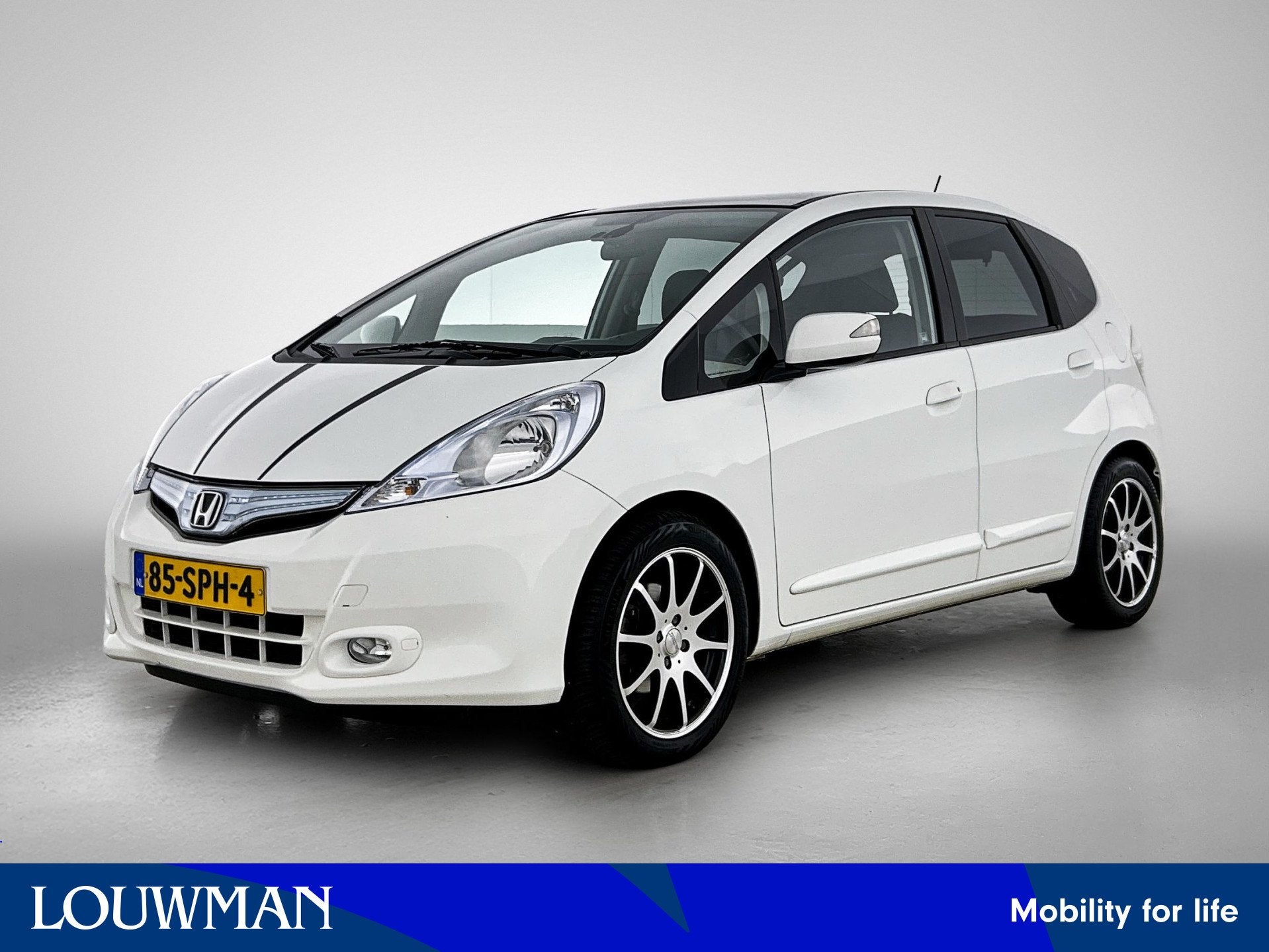 Honda Jazz 1.4 Hybrid Exclusive | Leder | (bj 2011), Auto's, Gebruikt, Zwart, 4 cilinders, Bedrijf