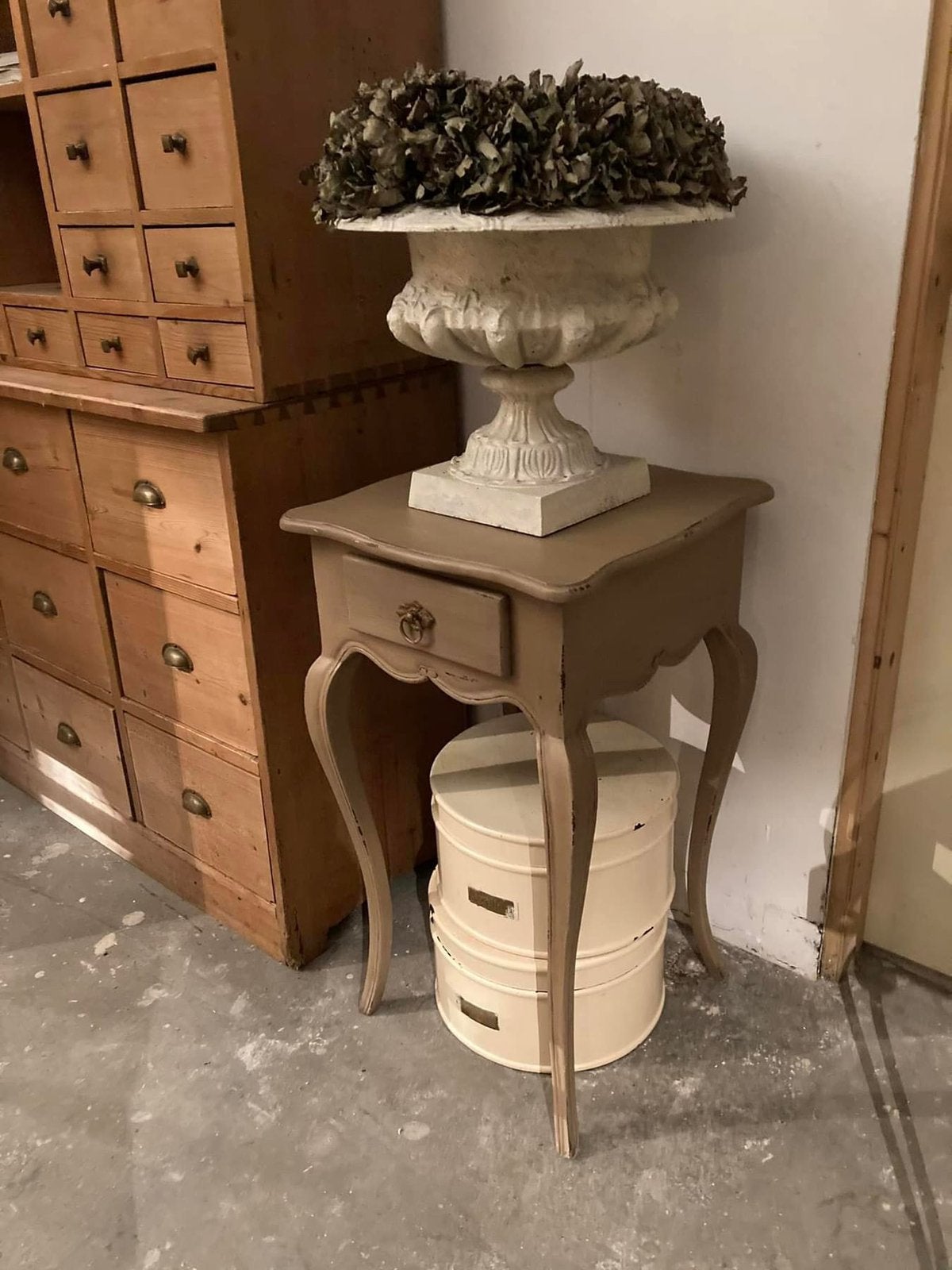 Antiek brocante tafeltje sidetabel wonen woonaccessoires, Ophalen of Verzenden