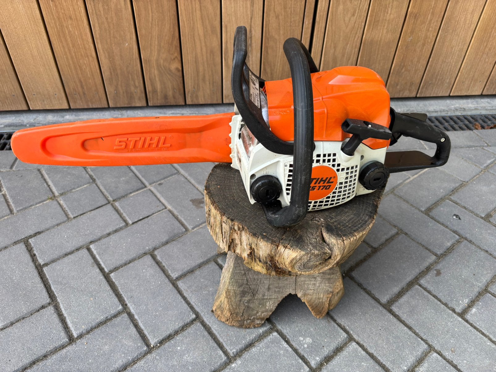 Stihl MS 170 2-mix benzine motorzaag kettingzaag hele nette!, Tuin en Terras, Hand-tuingereedschap, ., Stihl, Overige soorten