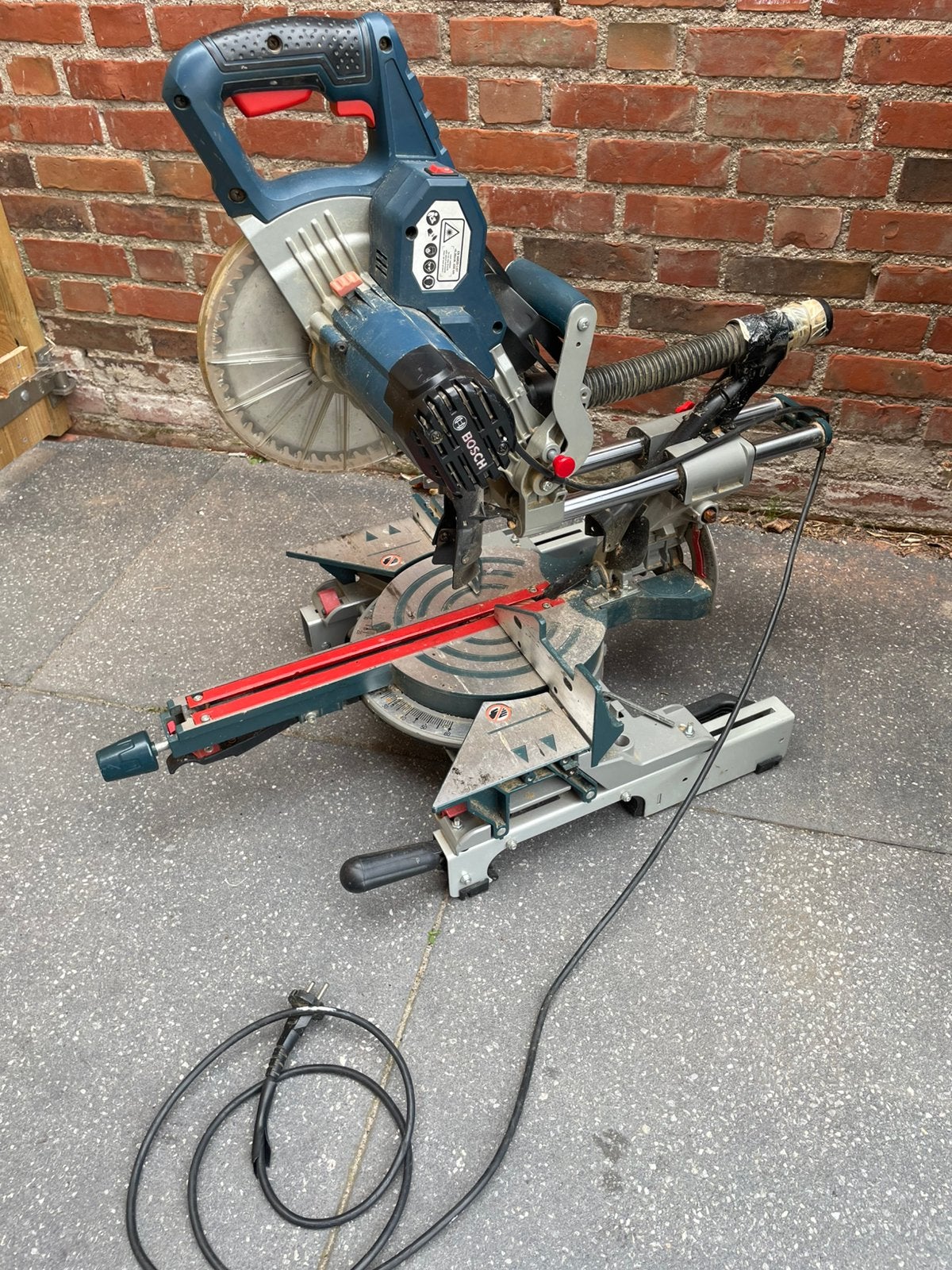 BOSCH Professional Afkortzaag GCM 8 SJL, Ophalen, Gebruikt, Afkortzaag, 30 tot 70 mm