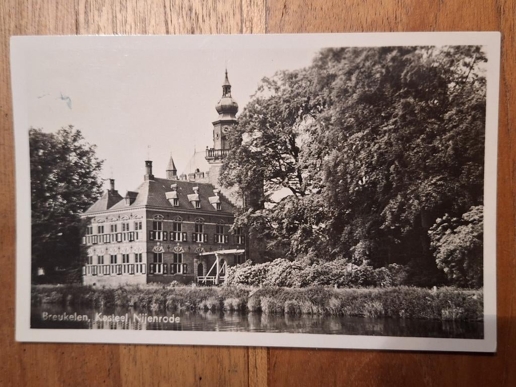 Fotokaart Breukelen - Kasteel Nijenrode - 1948, Ophalen of Verzenden, 1940 tot 1960, Gelopen, Utrecht