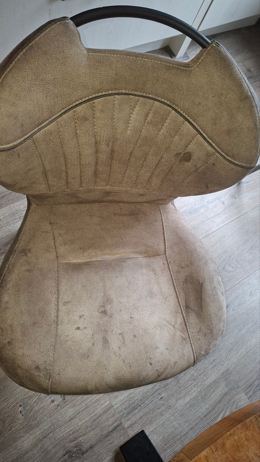 Echt lederen stoelen, Ophalen, Gebruikt, Bruin, Leer