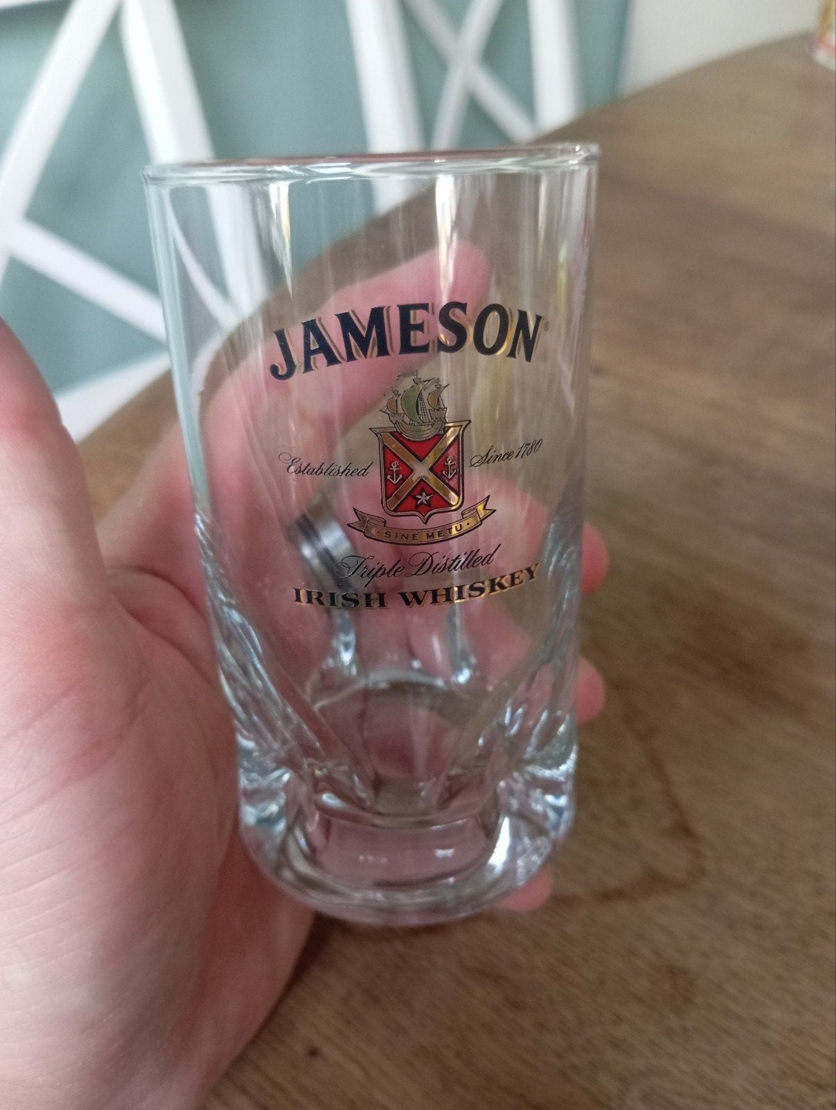 Jameson Irish Whiskey Glas, Ophalen of Verzenden, Zo goed als nieuw, Meerkleurig, Glas