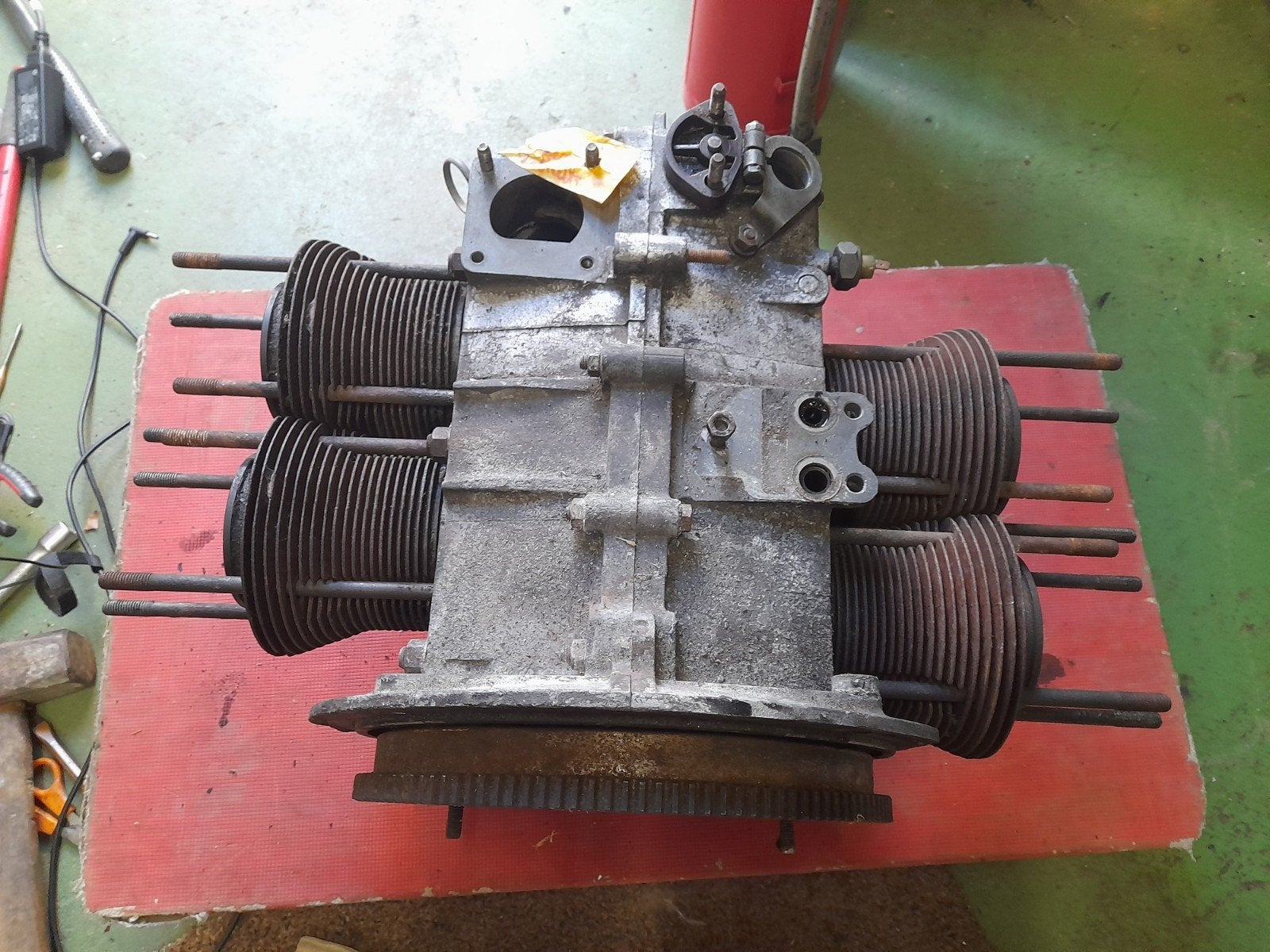 vw kever motorblokje, Ophalen