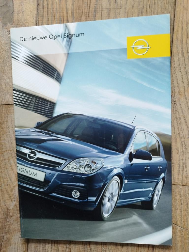 Opel Signum Brochure, Accessoires & Prijslijst 2006, Opel, Zo goed als nieuw, Opel, Ophalen of Verzenden