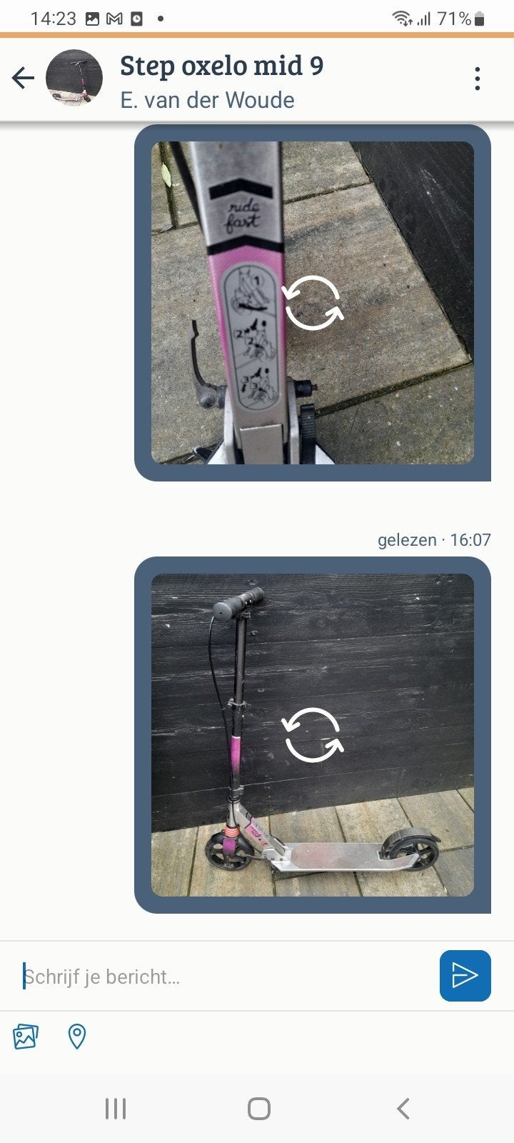 step, Ophalen, Gebruikt, Gewone step