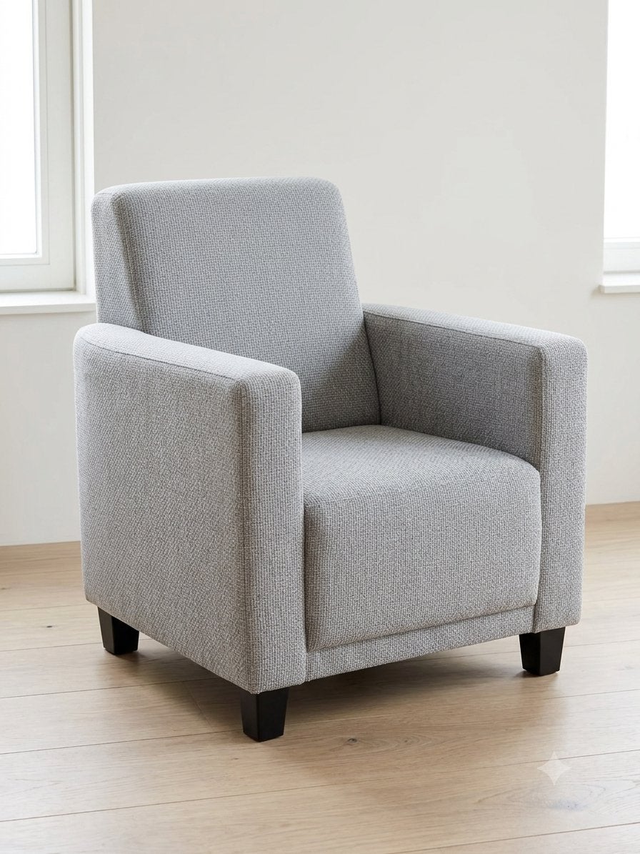 Robuuste en comfortabele fauteuil, intensief gereinigd, Huis en Inrichting, Ophalen of Verzenden, Gebruikt, Stof, 75 tot 100 cm