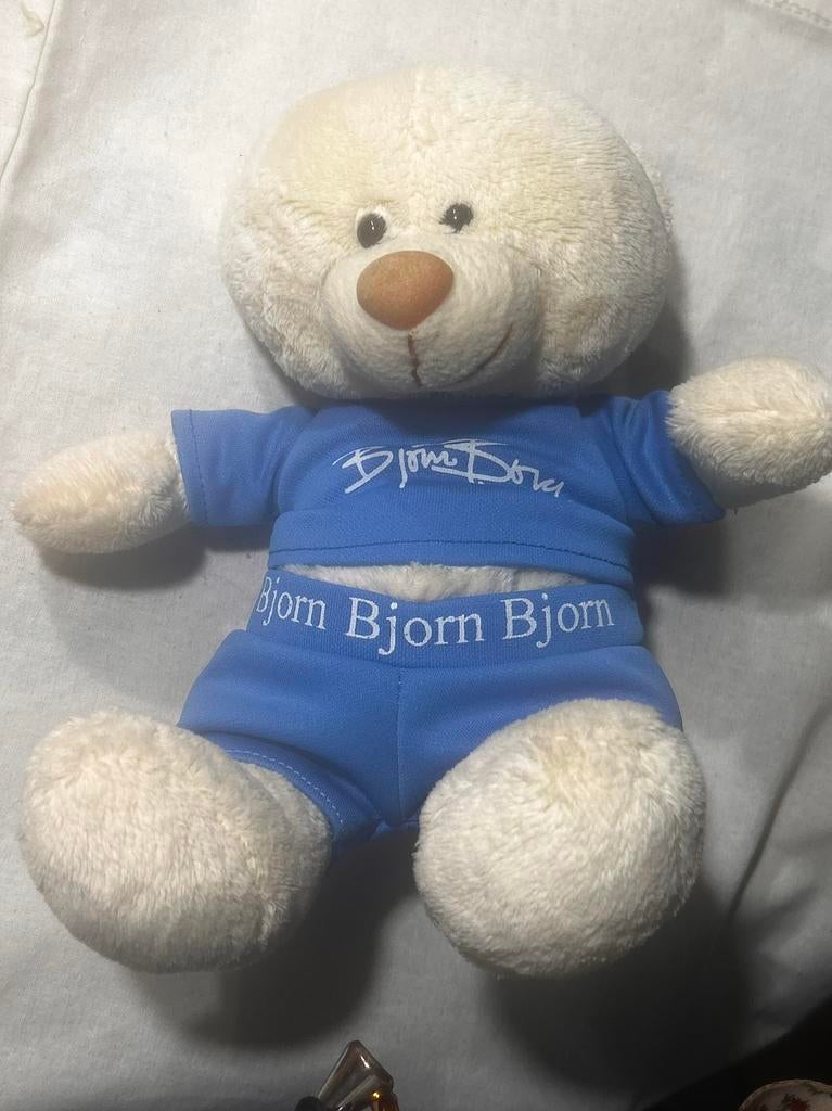 Bjorn Borg beertje als nieuw, Kinderen en Baby's, Speelgoed | Knuffels en Pluche, Verzenden, Zo goed als nieuw, Beer