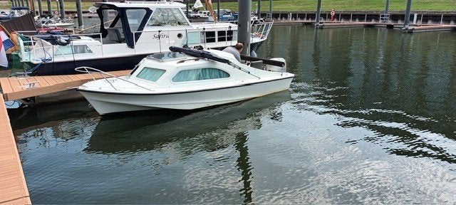 kajuit motorboot shetland 535  met trailer, Watersport en Boten, Ophalen, Overige merken, Gebruikt, 5 m