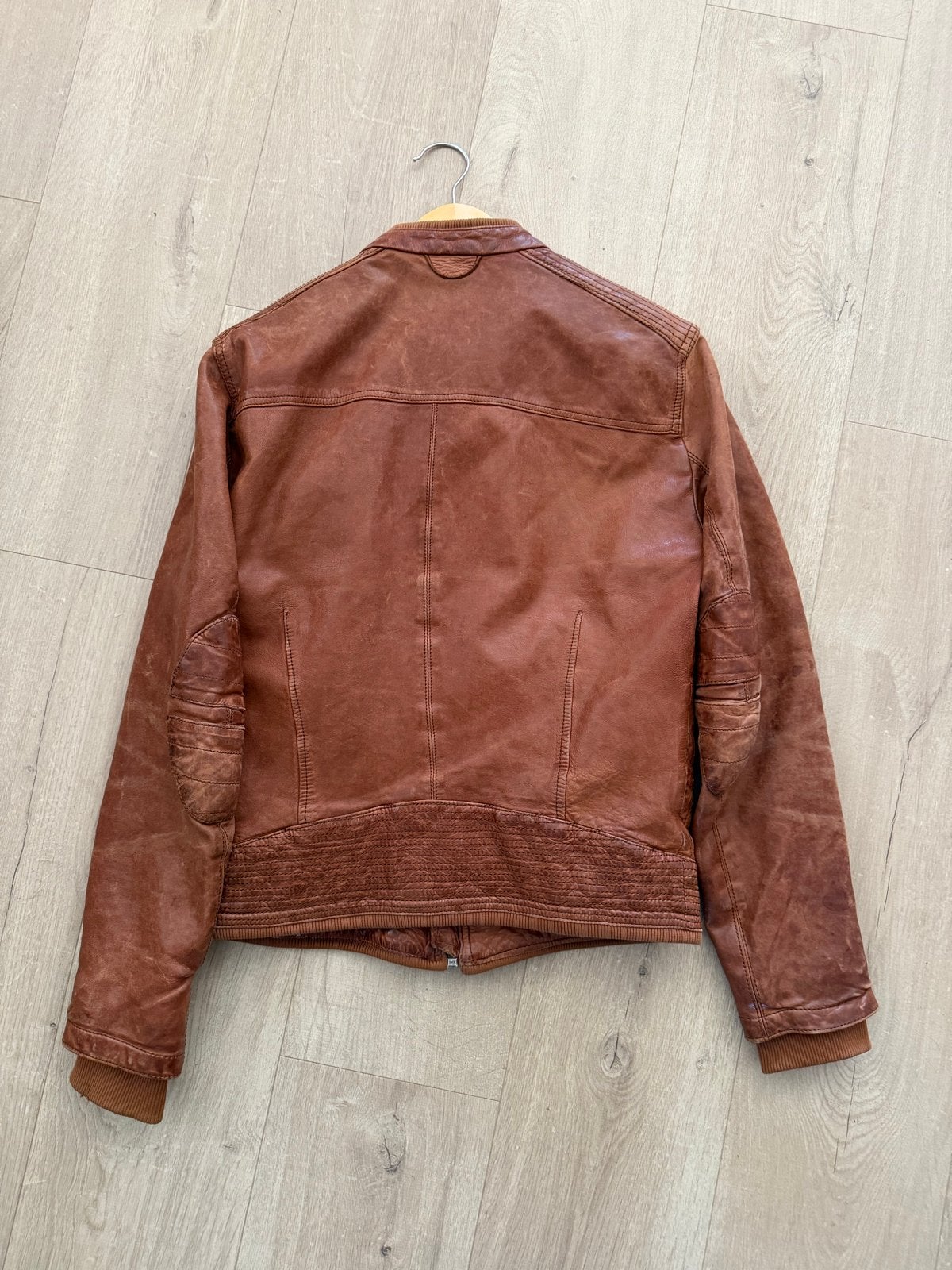 Chevignon Leren Jas Maat S - Zeer Goede Staat, Kleding | Dames, Ophalen of Verzenden, Zo goed als nieuw, Maat 36 (S), Bruin