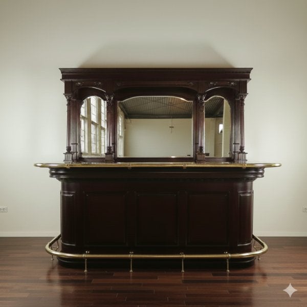 Engels Bar Mahonie 2,60 mtr, Ophalen, Nieuw