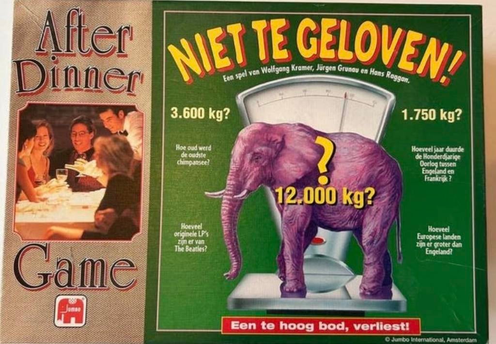 Jumbo Olifanten Weegschaal Spel - Compleet & Goede Staat, Vijf spelers of meer, Ophalen of Verzenden, Gebruikt