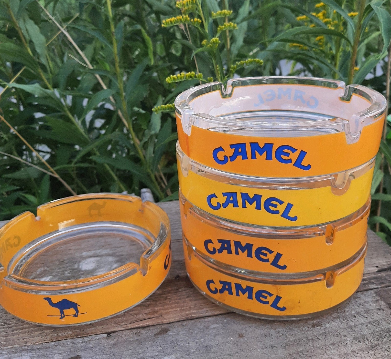 Vintage - CAMEL asbakken - (Cafe / Kroeg / Asbak), Verzamelen, Ophalen of Verzenden, Gebruiksvoorwerp