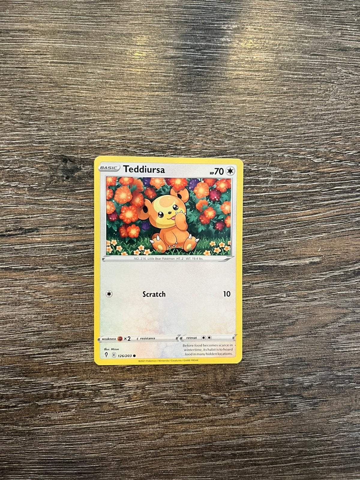 Teddiursa EVS 126/203, Ophalen of Verzenden, Zo goed als nieuw