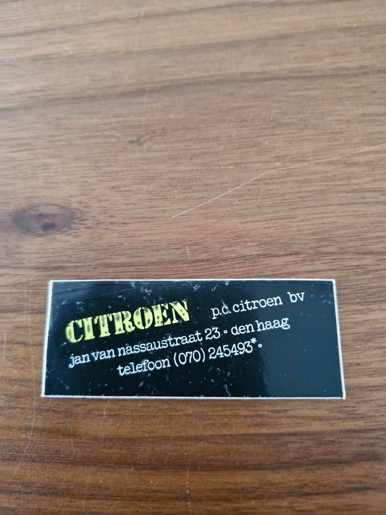 7203 Sticker Citroen Den Haag, Ophalen of Verzenden, Zo goed als nieuw