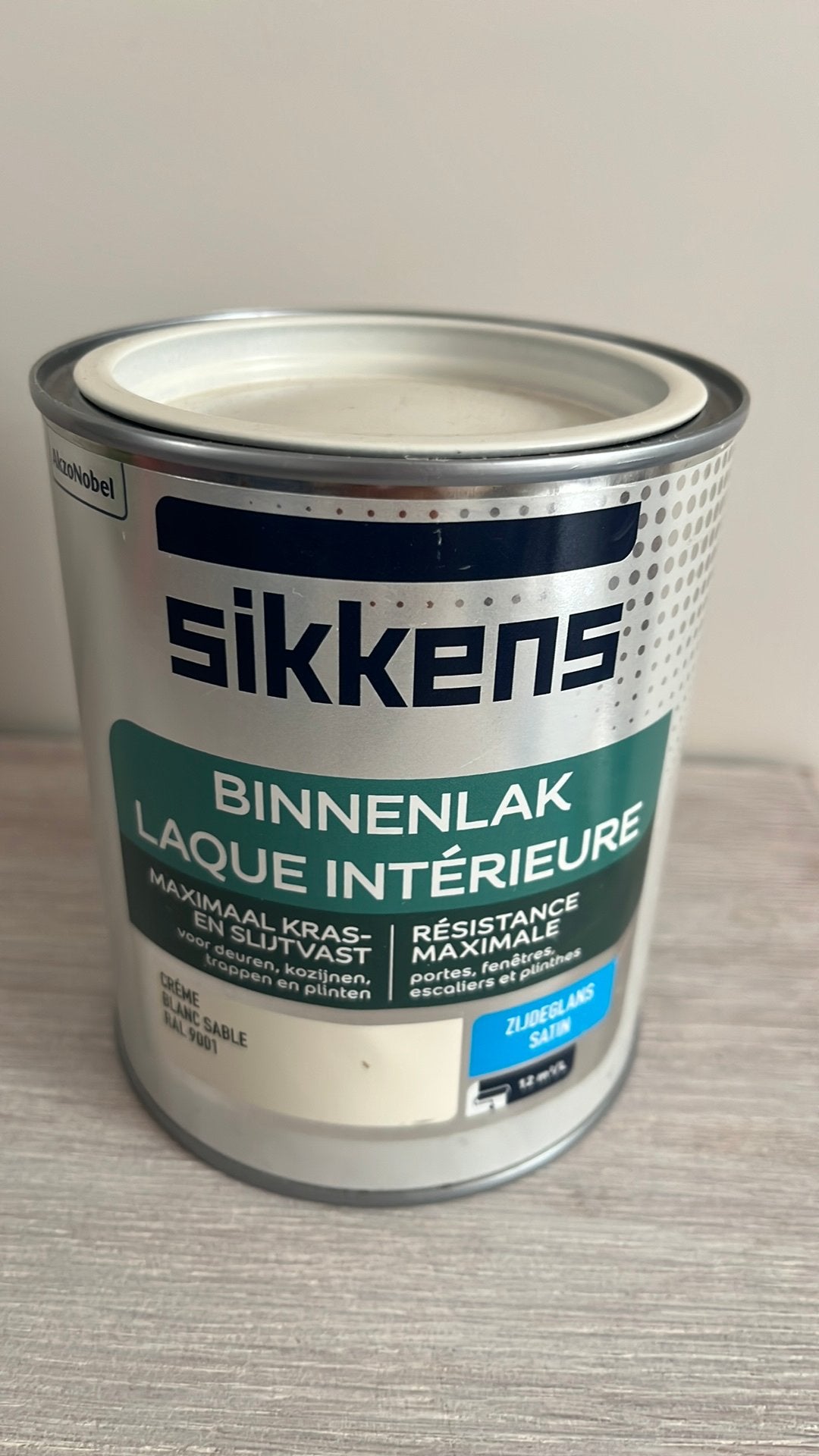 Sikkens binnenlak 9001 zijdeglans nieuw, Ophalen of Verzenden, Nieuw, Overige typen