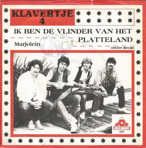 Vinylsingle klavertje 4 gezocht, Ophalen of Verzenden, Zo goed als nieuw, Overige formaten, Levenslied of Smartlap