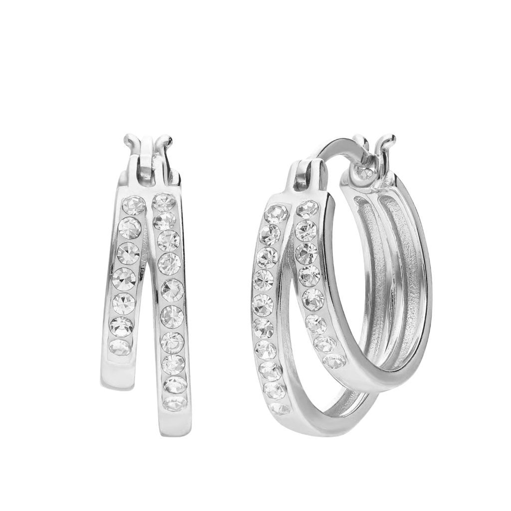 Zilveren oorringen lucardi, Sieraden, Tassen en Uiterlijk, Oorbellen, Hangers, Zo goed als nieuw, Zilver, Zilver