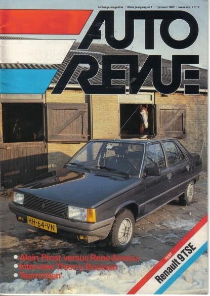 Autorevue 1 1982 : Renault 9 TSE - Renault F1, Ophalen of Verzenden, Gelezen, Renault