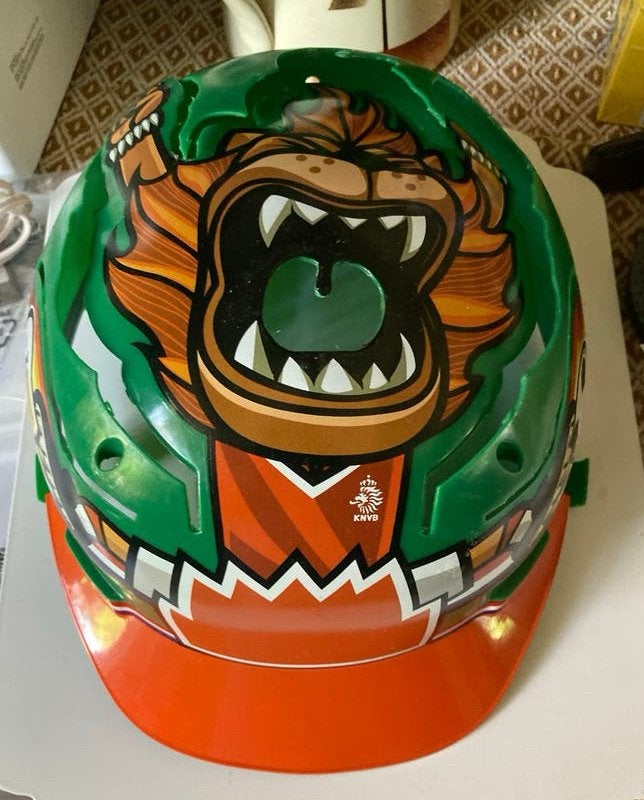 Heineken WK/EK Leeuwenhelm zonder accessoires., Ophalen of Verzenden, Gebruikt