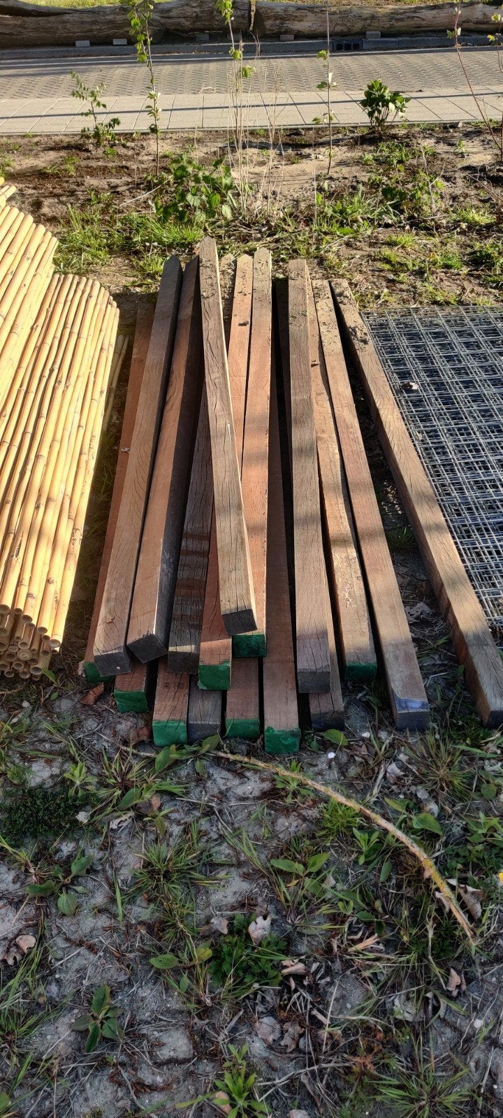 hardhouten tuinpalen 2,5m, Tuin en Terras, Palen, Balken en Planken, Ophalen, 250 cm of meer, Palen