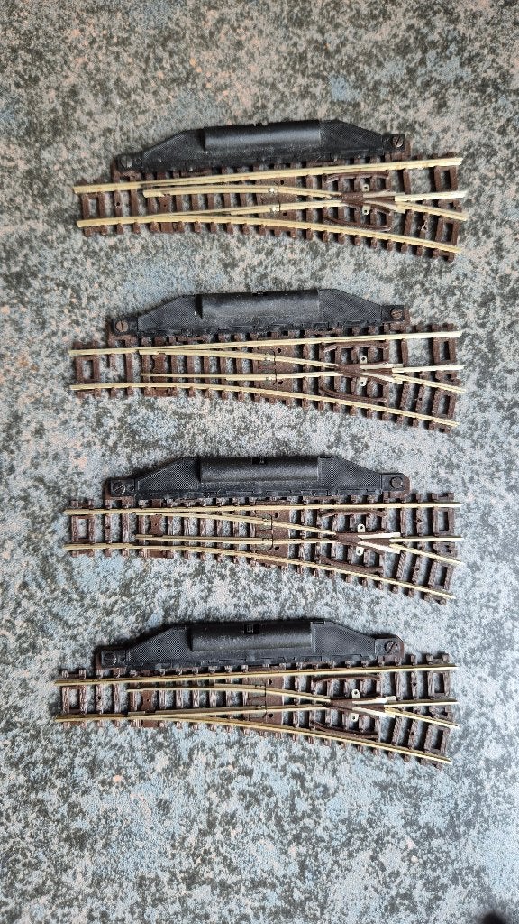 Fleischmann N 22267 handmatige wissels, Gebruikt, Gelijkstroom, Fleischmann, Rails