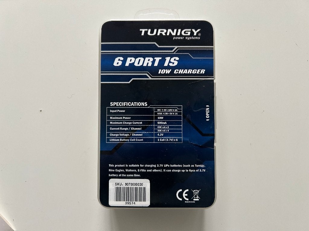 Turnigy 6 port 1s 10 lader nieuw rc modelbouw