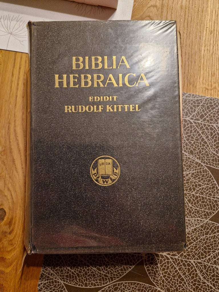 Biblia hebreica 1952 Kittel, Ophalen of Verzenden, Gelezen, Christendom | Katholiek