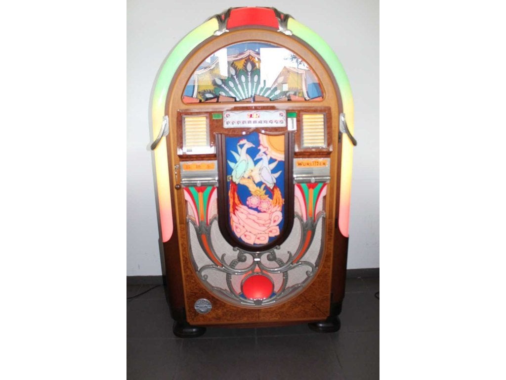 WURLITZER PEACOCK 100 CD Jukebox in nieuwstaat, Met singles, Ophalen of Verzenden, Zo goed als nieuw, Wurlitzer