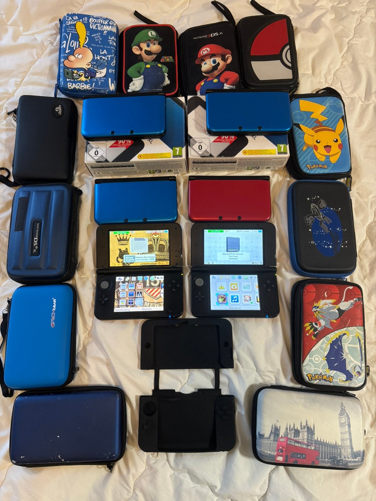 Nintendo 3DS XL, losse verkoop, CIB, hoesje & spellen, Spelcomputers en Games, Spelcomputers | Nintendo 2DS en 3DS, Ophalen of Verzenden