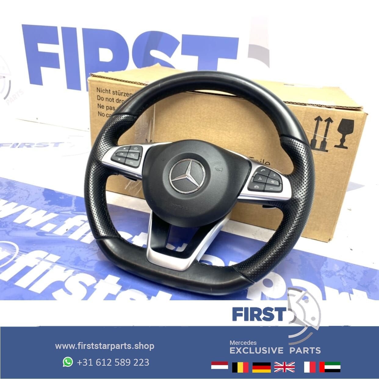 W166 GLE43 GLE 43  AMG Stuur + airbag C43 GLC43 G43 Mercedes, Gebruikt, -, Ophalen of Verzenden, -